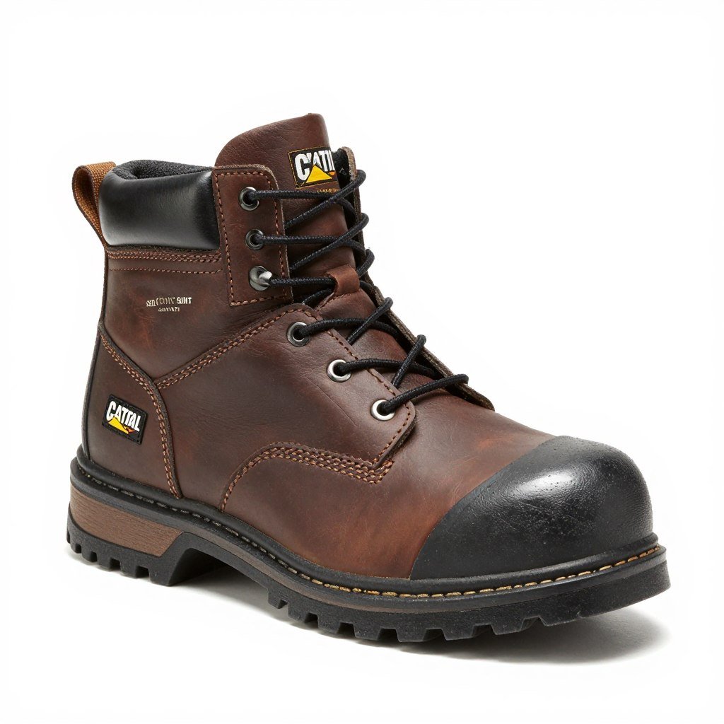Caterpillar Second Shift Steel Toe Work Boot - best construction work boot for 2026