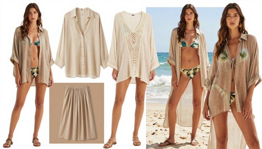 2026 beach cover up fashion trends showcasing modern styles