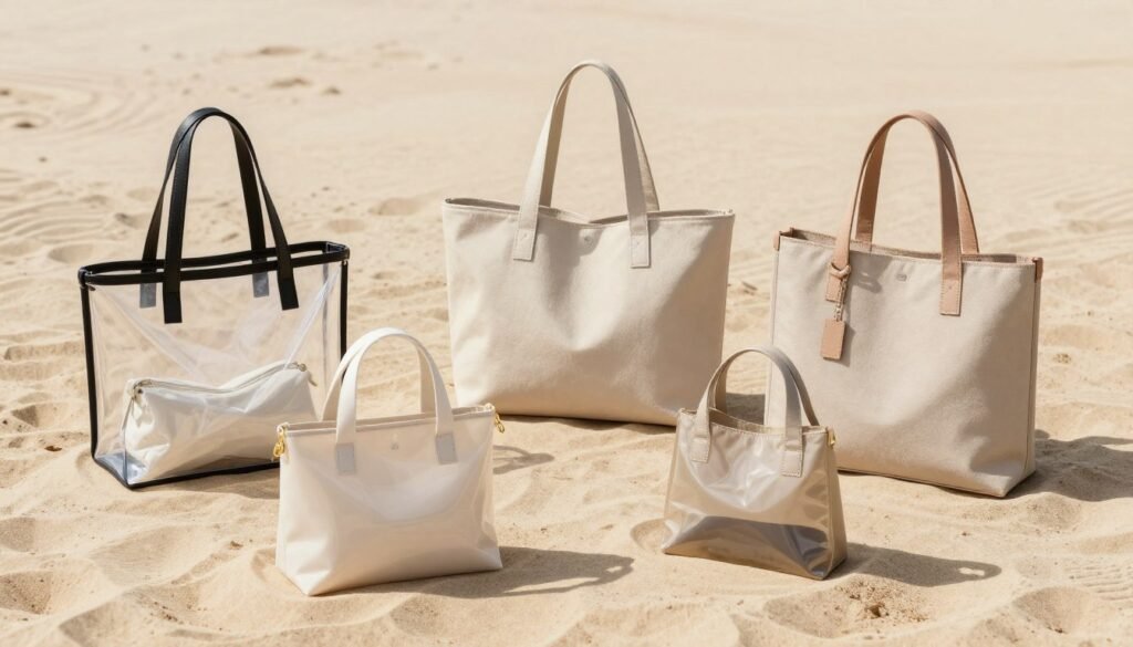 trendy 2026 beach bags in modern styles